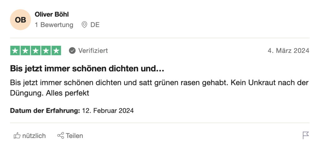 Bewertung Oliver